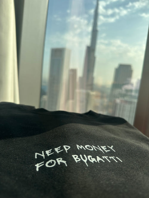 NEED MONEY FOR BUGATTI Overzised Tee - Sombrero X Difaino Harting Limited Edition