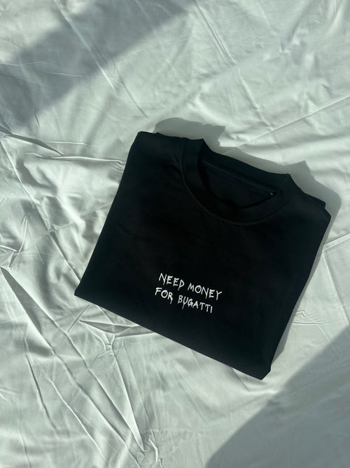 NEED MONEY FOR BUGATTI Overzised Tee - Sombrero X Difaino Harting Limited Edition