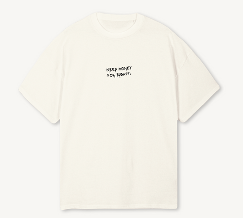 NEED MONEY FOR BUGATTI Overzised Tee - Sombrero X Difaino Harting Limited Edition